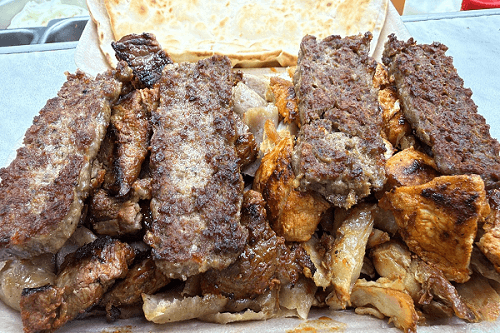 Kings Super Special Kebabs With Naan Bread 