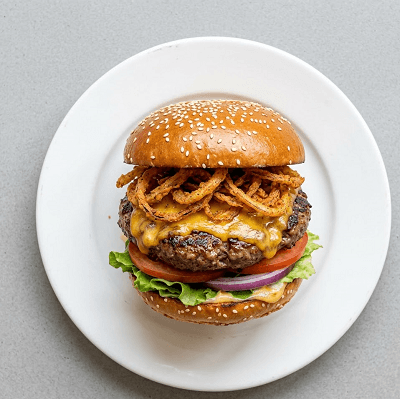 1/4 Cheeseburger With Fried Onion 