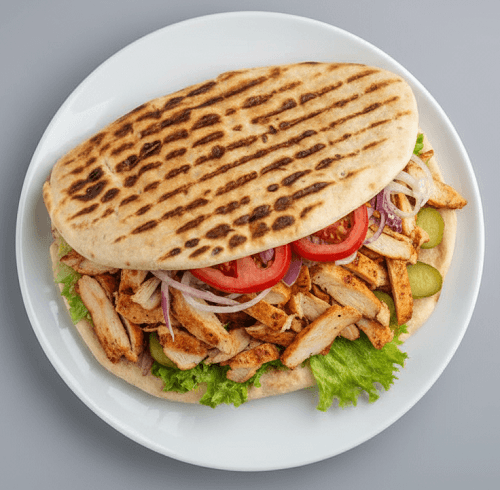 Chicken Doner With Naan Bread 