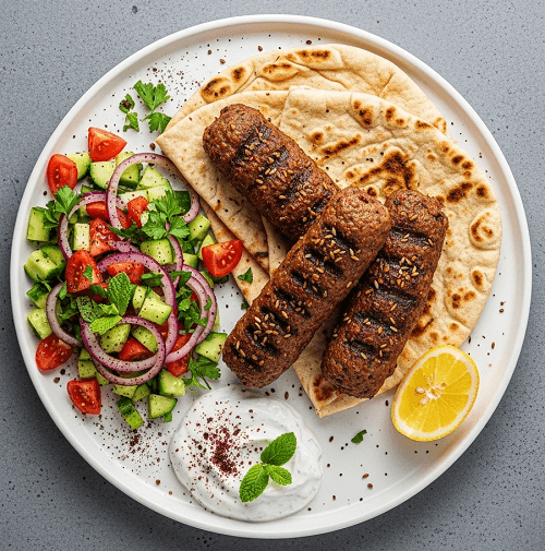 Adana Kofte With Naan Bread 