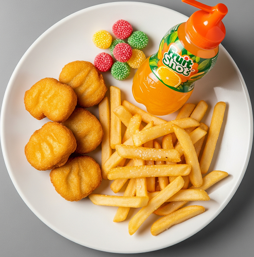 Kids 4 Pcs Chicken Nugget & Chips 