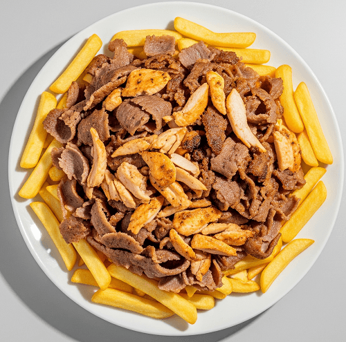 Lrg Mixed Doner Meat & Chips 