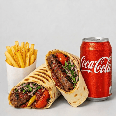 Med Adana Kofte Wrap Meal 
