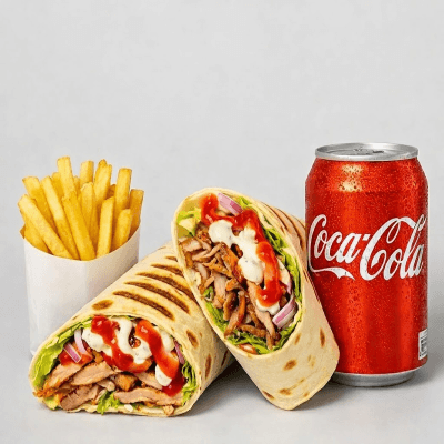 Med Chicken Donner Kebab Meal 