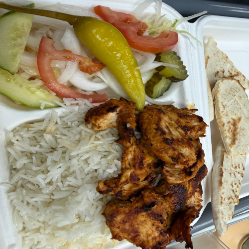 1x Shish Chicken, Rice, Salad & Pitta Bread 